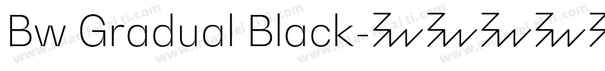 Bw Gradual Black字体转换